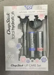Chapstick total hydration Lip Care Set:Lip Scrub,Lip Oil,1Natural&1Moisture Tint