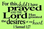 Reusable Stencil 9633 AK 12"x18" For this Child I have prayed Mylar Stencils