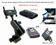 Nice Car Rear Mirror For The Escort X70, X80, RX65 New Passport Radar Detectors
