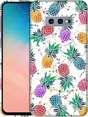 GlamCase for Samsung Galaxy S10e, Samsung Galaxy S10e Case - Pineapple Watercolored Printed Slim & Sleek Cute Plastic Hard Protective Designer Back Phone Case/Cover for Samsung Galaxy S10e