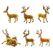 for Creative Christmas Elk Ornament Simulation Winter Elk Figurine Decor