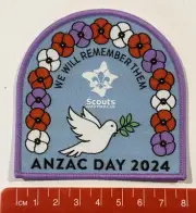 2024 ANZAC DAY - Scouts Australia Badge / Patch, Perfect Condition