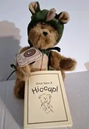 Boyds Bear Plush Dinosaur Costume With "Once Upon A Hiccup!" Book & Tags Collect