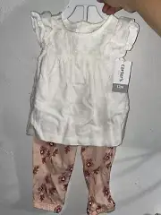 NWT CARTER'S GIRLS 2 PC PANTS SET/OUTFIT SZ 12M