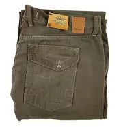 Agave Denim ExPatriot Relaxed Straight Cut Brown Twill Jeans USA Mens 40x34 NWT