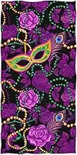 RPLIFE Floral Purple Beach Towels, Microfiber Quick Dry Beach Towel