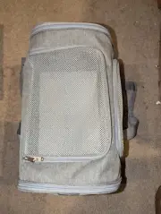 NEW Medium Size Grey Collapsible Dog/Cat Pet Carrier