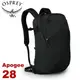 【OSPREY 美國 Apogee 28 男款 後背包《黑》28L】電腦包/筆電包/健行/雙肩背包/通/悠遊山水