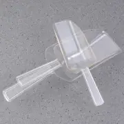3pcs Plastic Ice Scoop Multi-Purpose Clear Scoops Measuring Scoops for Candy