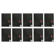 10x Jasart Single A5 Wire Bound Visual Diary 60-Sheets Writing Stationery Black