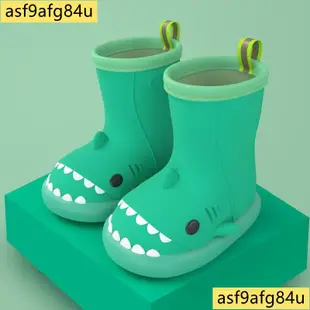 【曉玲精品店】卡通鯊魚兒童雨鞋立體可愛高顏值雨靴1-3到6歲小朋友高筒防水鞋子589