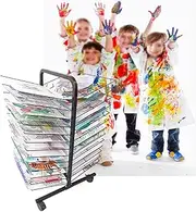 Art Drying Rack,Classroom Drying Rack,26th Floor Metal Art Work Storage Display Rack,Space Saving Rack for Suitable for Drying Oil Paintings at Home and Art School