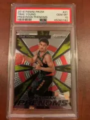 TRAE YOUNG 2018 PRIZM NBA FRESHMEN PHENOM HAWKS ROOKIE CARD GEM MINT PSA 10