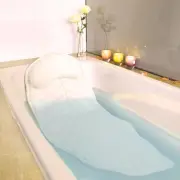 Full Body Spa Bath Pillow Mat, Bathtub Mattress Luxury Cushion with Large Cups,
