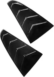 Quarter Side Window Louver Scoop Cover Vent Carbon Surface Spoiler Decorative Accessories Compatible for VW ARTEON Passat CC 2009-2018(Gloss Black)