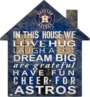 Fan Creations MLB Houston Astros Unisex Houston Astros House Sign, Team Color, 12 inch