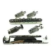 1 Set Chrome Silver Tune-O-Matic LP SG Electric Guitar Bridge And Tailpiece