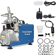 YONGHENG 4500Psi/300Bar Pcp Air Compressor, Auto-Shut Off Air Compressor Oil-Free, for Scuba Tank Compressor Blue