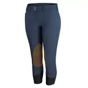 Gracie Plus Knee Patch Breeches - Evening Blue