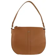 Pierre Cardin Ladies Leather Classic Hobo Bag Womens Bag - Almond