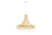 Swain Nordic Rustic Bamboo Rattan Hanging Pendant Light Lamp Natural