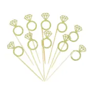Cupcake Toppers Diamond Ring Engagement Party Wedding Bridal Shower Cake Decor