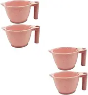 4 pcs Portable Hair Dye Mixing Bowl Sturdy Tint Mixing Bowls for Hair Salon and Professional Use