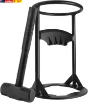 Outdoor Steel Log Firewood Splitter Set with Hammer Manual Wood Splitting Cutter