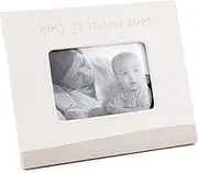 Hallmark Best Grandma Ever Picture Frame - Ceramic Photo Frame - 4 x 6 Inch Horizontal Easel Back with Debossed Message