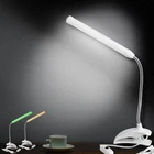 Bedside Flexible Led Reading Light Desk Reading Usb Table Lamp Clip-On Clamp
