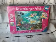Ravensburger little mermaid glitter puzzle 100 XXL new in box ocean puzzle