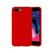 iPhone 7 Plus Compatible Case Cover With Premium Silicon - Red