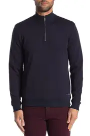 Ted Baker London Men's Quarter Zip Knit Sweater MSRP $155
