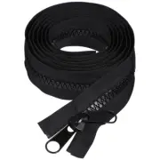 200 CM Bag Zipper Tarp Zipper Double- Side Zipper Black Zippers