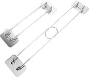 SOESFOUFU Adjustable Stainless Steel Storage Rod Rv Shower Corner Shelf Retainer Bars Camper Must Haves Rv Accessories