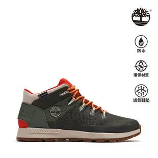 Timberland 男款深綠色防水中筒休閒靴|A61KR991