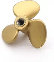 LUMIXE 1PC RC Boat Metal Propeller 3-Blades M2 15mm 20mm Submerged RH LH Prop, for RC Scale Boat Tug Fishing Marine Boat Propeller (Color : 1PC D20mm Right Hand)