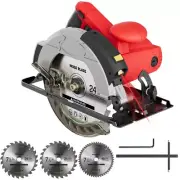 1500W 5500RPM Corded Circular Saw with 7-1/4'' Saw Blade for Wood and Log E8P8