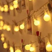 Globe String Lights 10M 100LEDs Mini Ball Fairy Light Outdoor Wedding Decoration Lights Waterproof for Indoor Outdoor Bedroom Party Garden Christmas Tree Decor