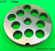 #12 x 1/2" 12mm S/S Meat Grinder Chopper LEM Cabelas Gander Mountain Disc Plate