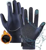 [MLKLDOU] Thermal Gloves for Men Women,Waterproof Cycling Gloves and Touchscreen Anti Winter Thin Thermal Gloves Touch Screen for Outdoor Driving Biking Running Hiking