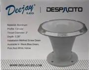 Deejay Led - TBH1450WHITE - Circular Aluminum High Frequency Horn 2 in. - White