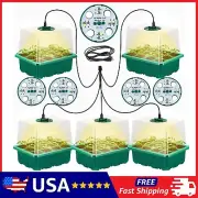 Seed Starter Kit, Cell Seedling Tray, Gardening Germination Plastic Plant Growth
