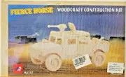 3D HumveeFierce Horse Military Vehicle Wooden Puzzle, No Glue Needed NEW