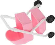 Realistic Mini Bassinet Toy Stroller for Dolls 1:12 Scale Boys and Girls Pretend Play Baby Carriage Safe Compact
