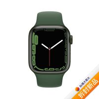 【快速出貨】Apple Watch Series 7 GPS版 45mm綠色鋁金屬錶殼配綠色運動錶帶(MKN73TA/A)【拆封新品】