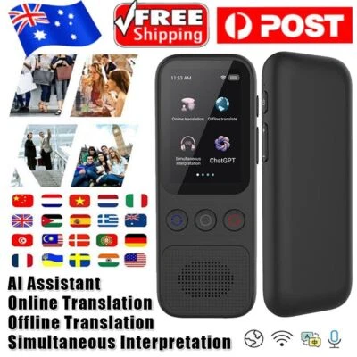 Real-time Voice Translator Device 138 Language Two-Way Language Translator UL