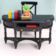 AirAds Dollhouse Furniture 1:12 walk in table Entry Table Half Round Console