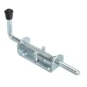 Spring Loaded Latch Pin 8.66" Iron Security Latch Sliding Barrel Bolt Latch Lock