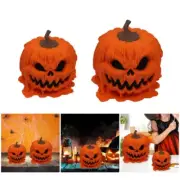 Melting Pumpkin Candy Holder Scary Skull Serving Bowl Halloween Party Decoration